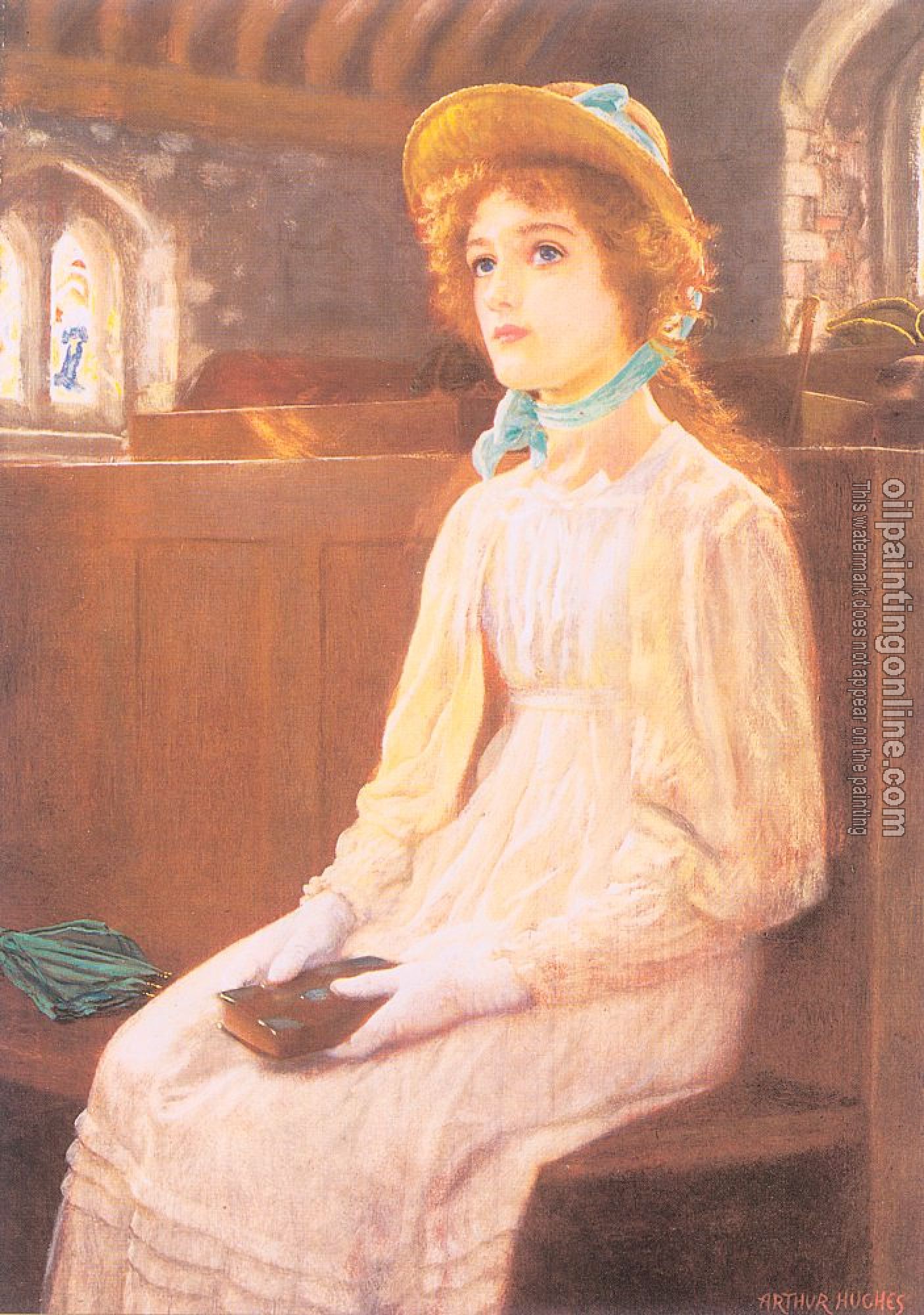 Hughes, Arthur - Classical oil painting